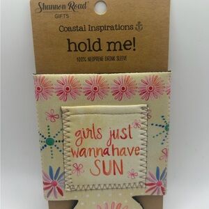 Girl just wanna have Sun Neoprene Drink Sleeve - NWT  OSFM ☀️ 🦩